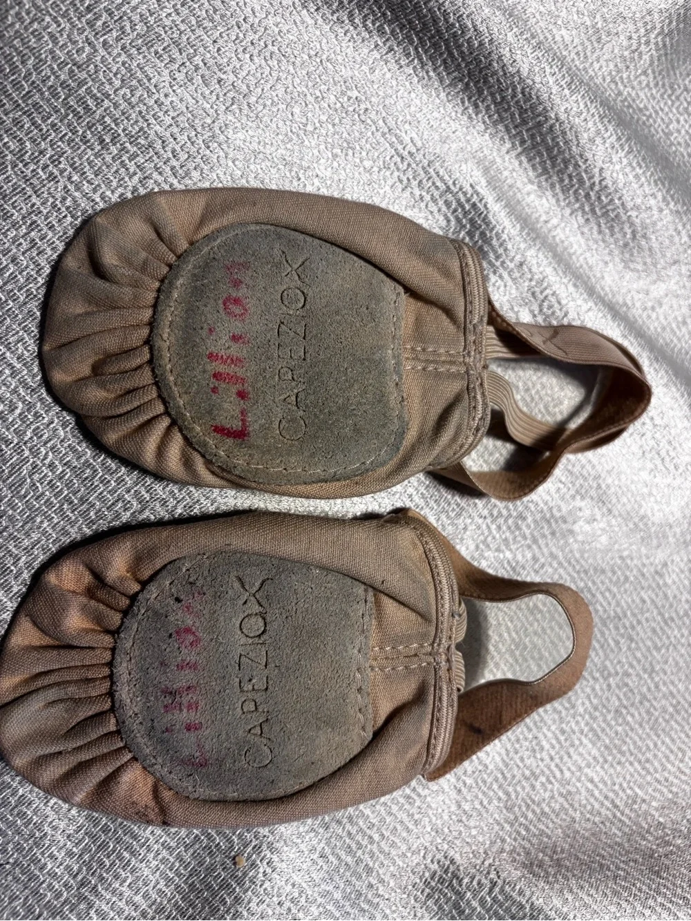 Capezio Kids Canvas Ballet Slippers - Nude